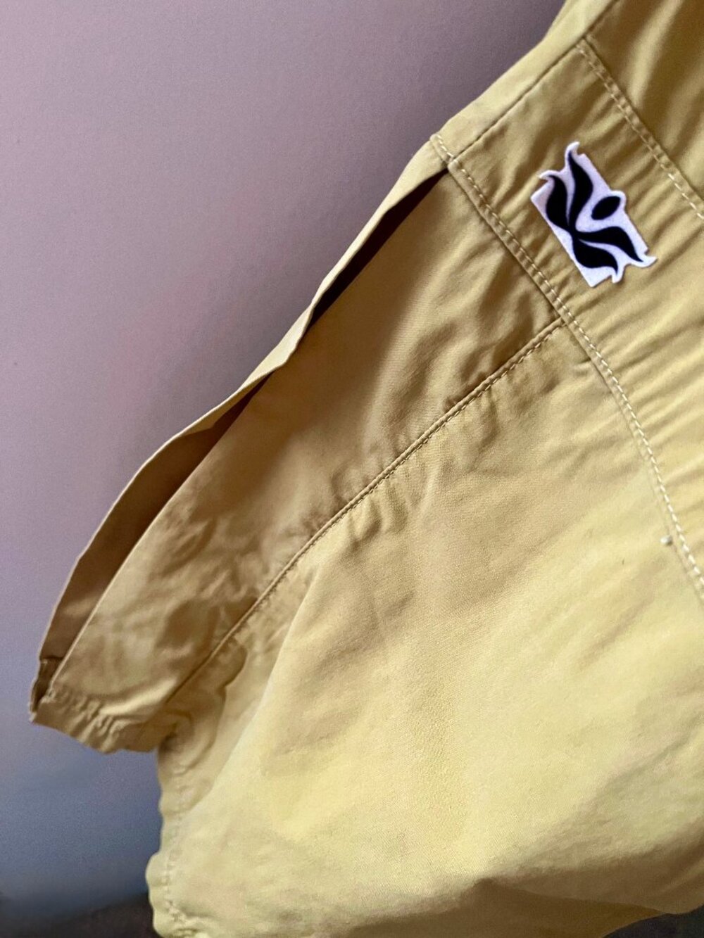 Be Present Cropped Wide Leg Yoga Pant - Light Mustard - Picture 3 of 4